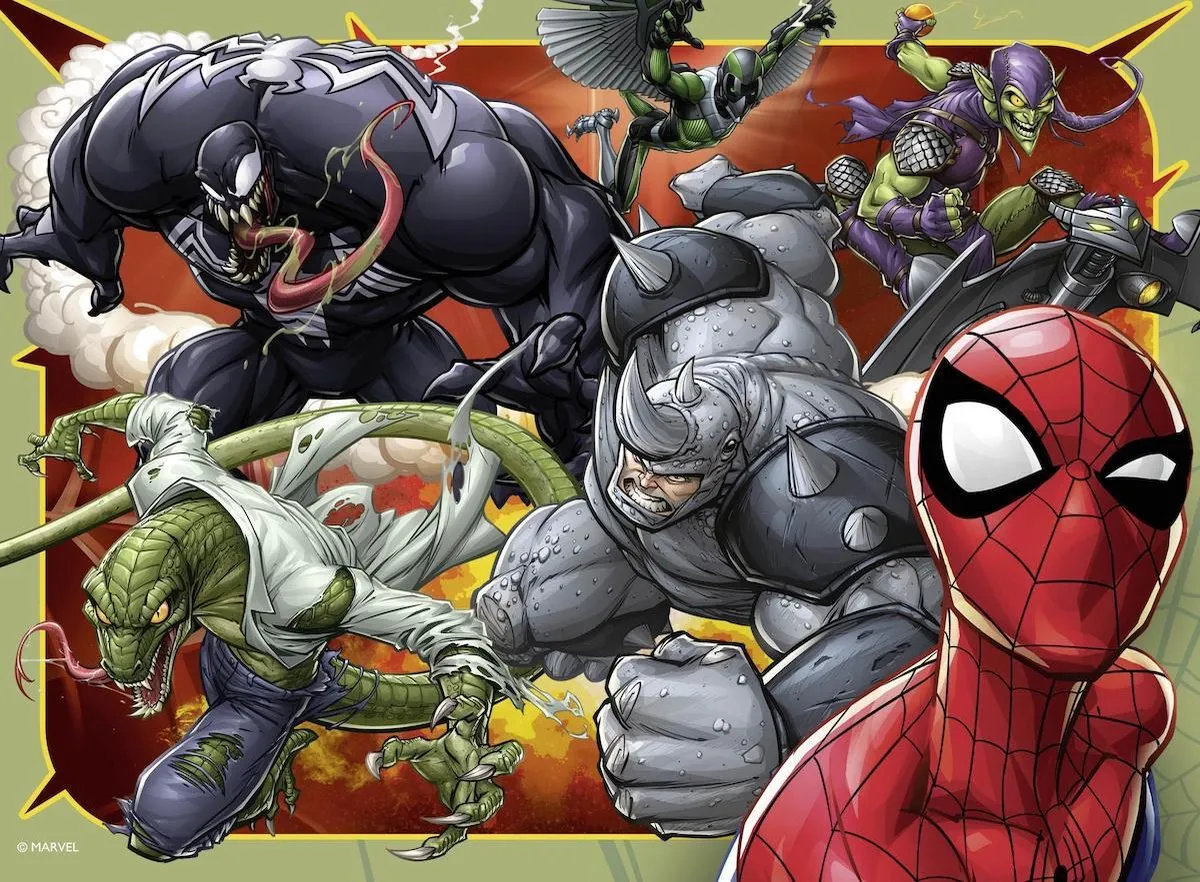 Ravensburger Spiderman Puzzels - 4x 12-24 Stuks - afbeelding 5 van 6