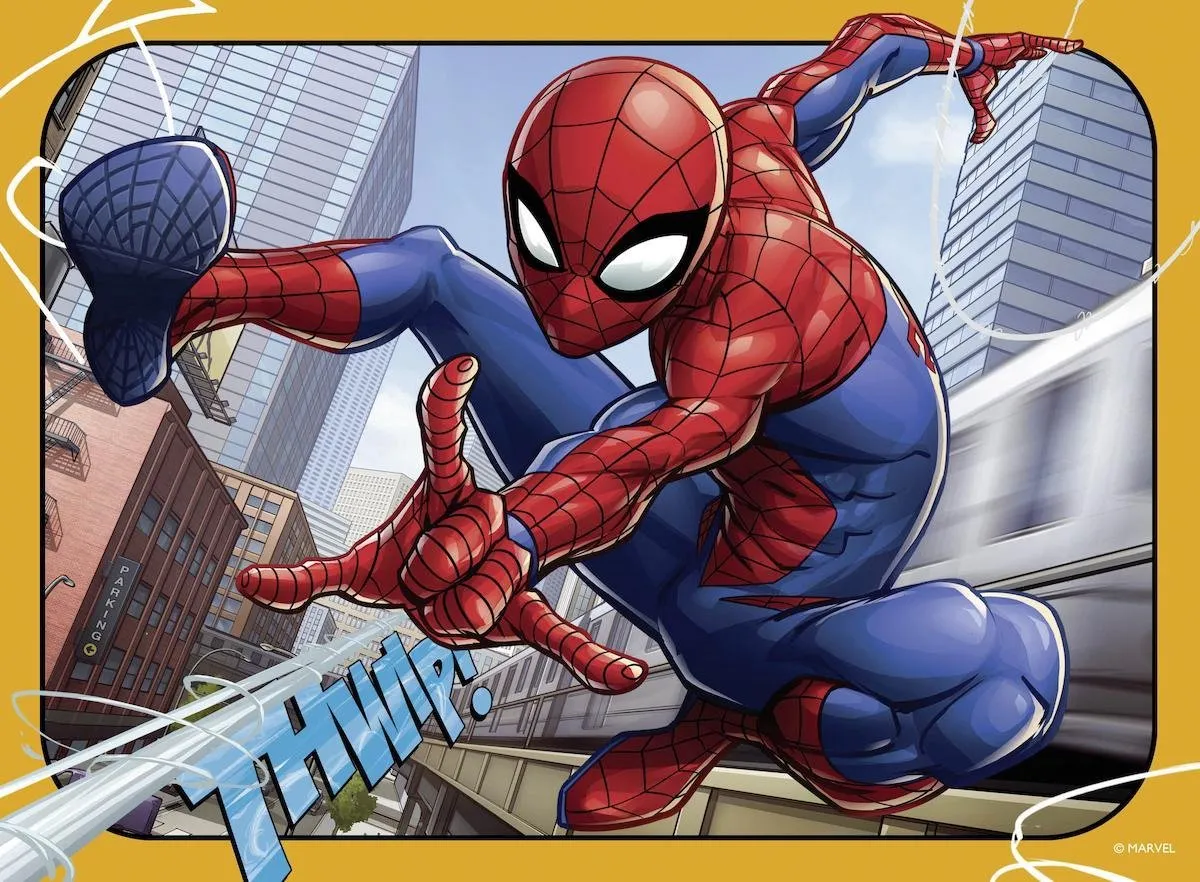 Ravensburger Spiderman Puzzels - 4x 12-24 Stuks - afbeelding 3 van 6
