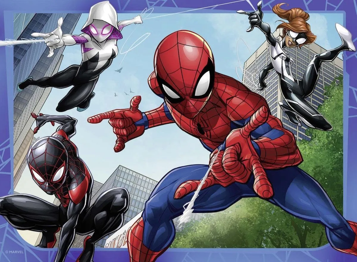 Ravensburger Spiderman Puzzels - 4x 12-24 Stuks - afbeelding 4 van 6