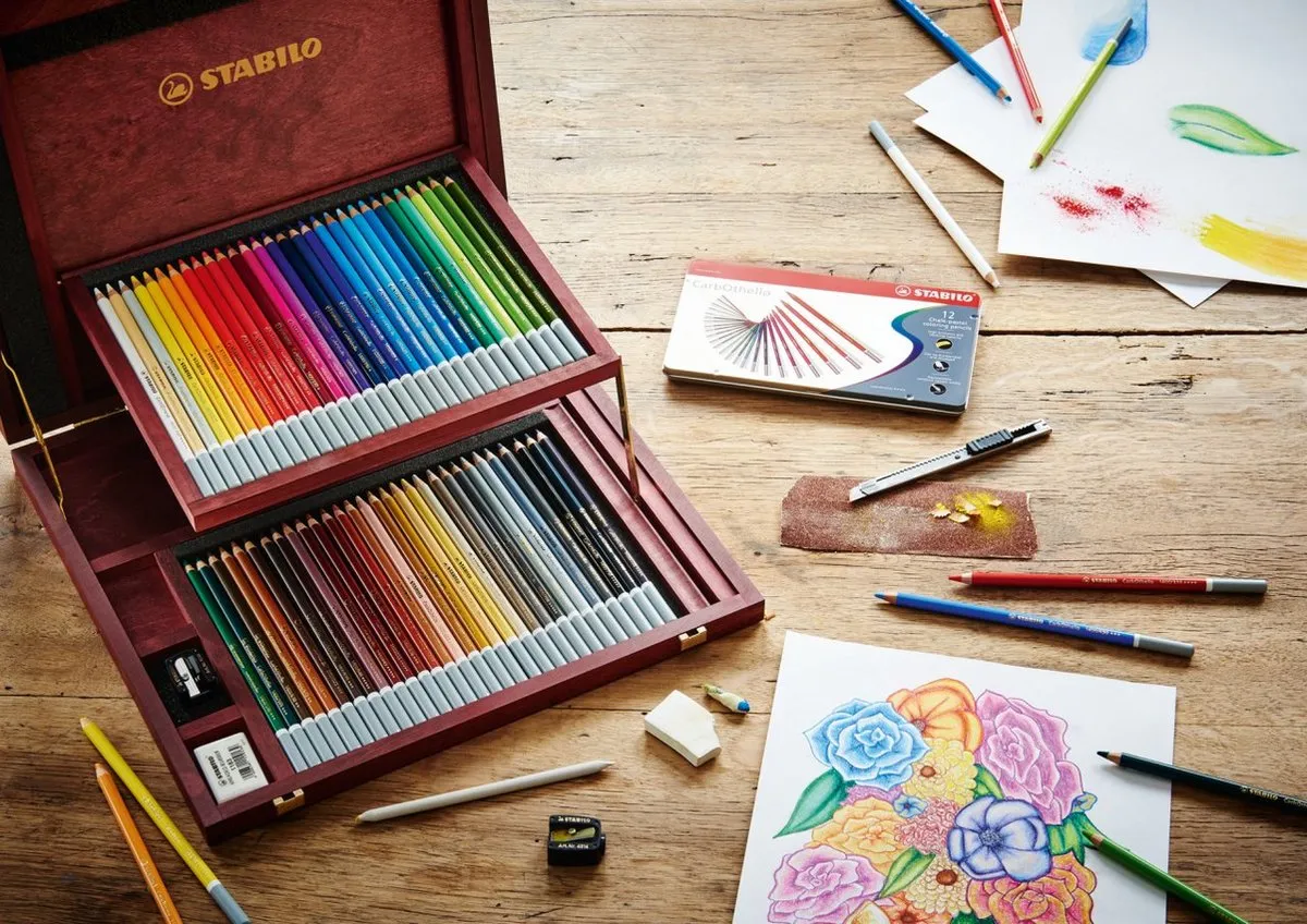 STABILO CarbOthello Kalkpastel Kleurpotlood - Engelsrood Donker - afbeelding 6 van 6