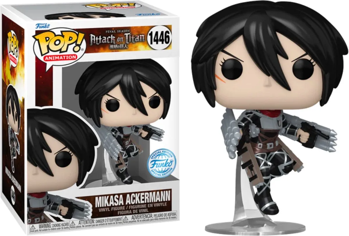 Funko Pop Animation Attack on Titan Mikasa Ackermann Metallic #1446