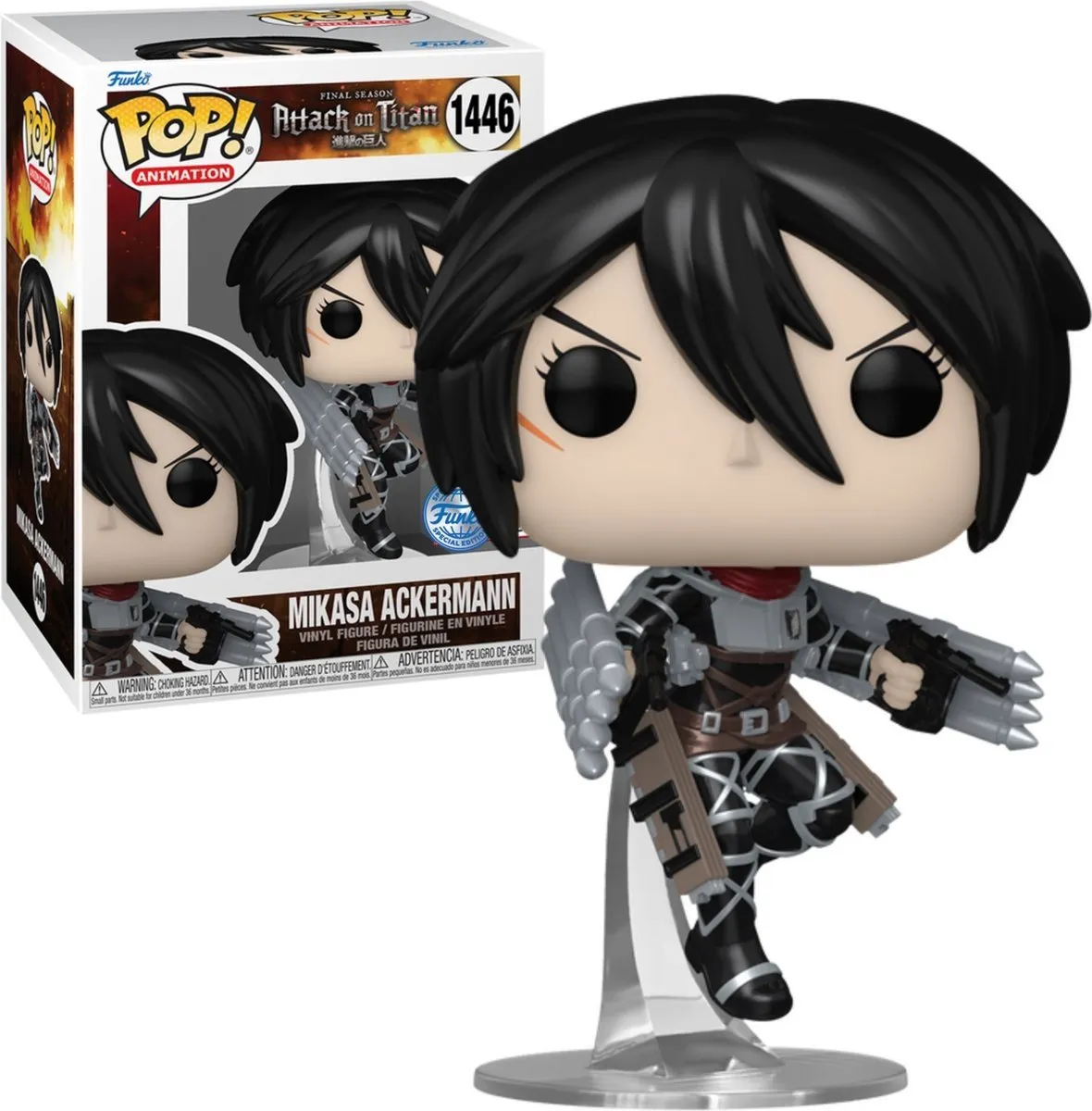 Funko Pop Animation Attack on Titan Mikasa Ackermann Metallic #1446