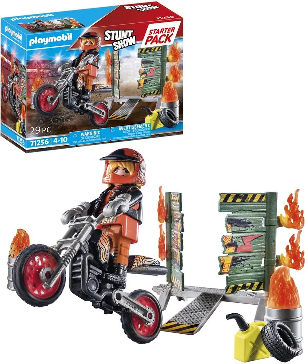 Playmobil Starterpack Stuntshow Motor 71256 - afbeelding 6 van 6