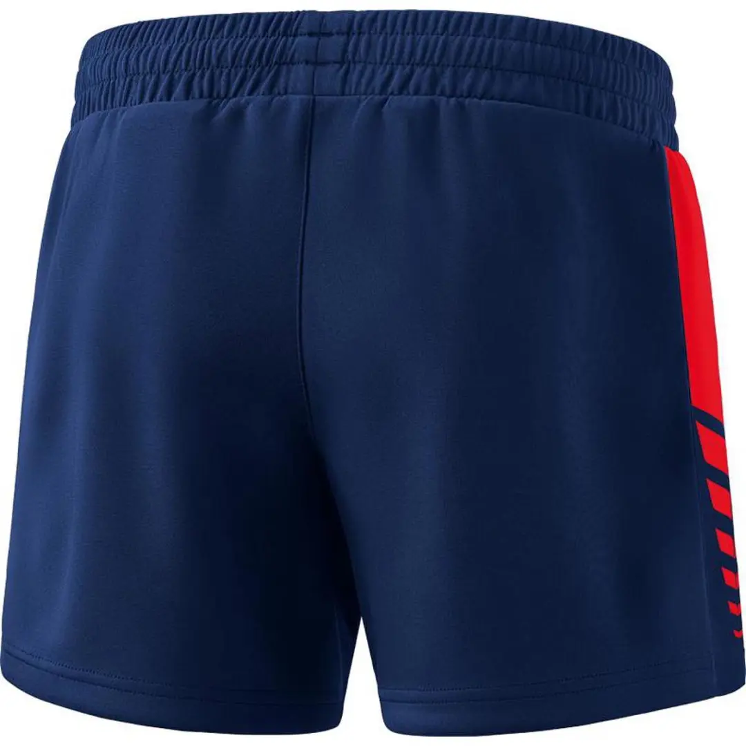 Erima Six Wings Worker Short Dames - Rood/New Navy