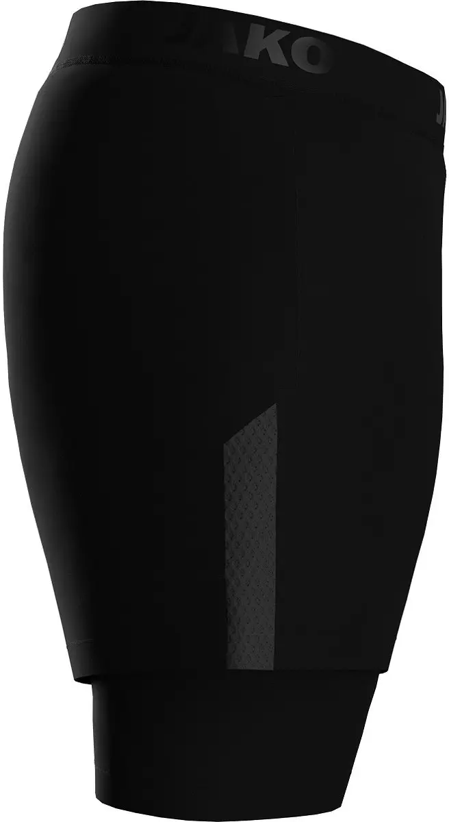 JAKO Power 2-in-1 Short Dames - Maat 36 - Zwart