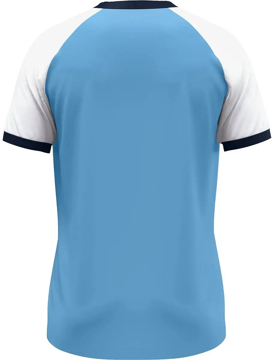 JAKO Dynamic Shirt Korte Mouw Heren - Hemelsblauw/Wit/Marine L
