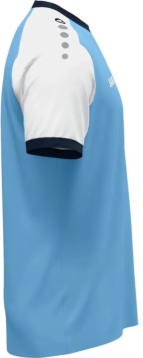 JAKO Dynamic Shirt Korte Mouw Heren - Hemelsblauw/Wit/Marine L