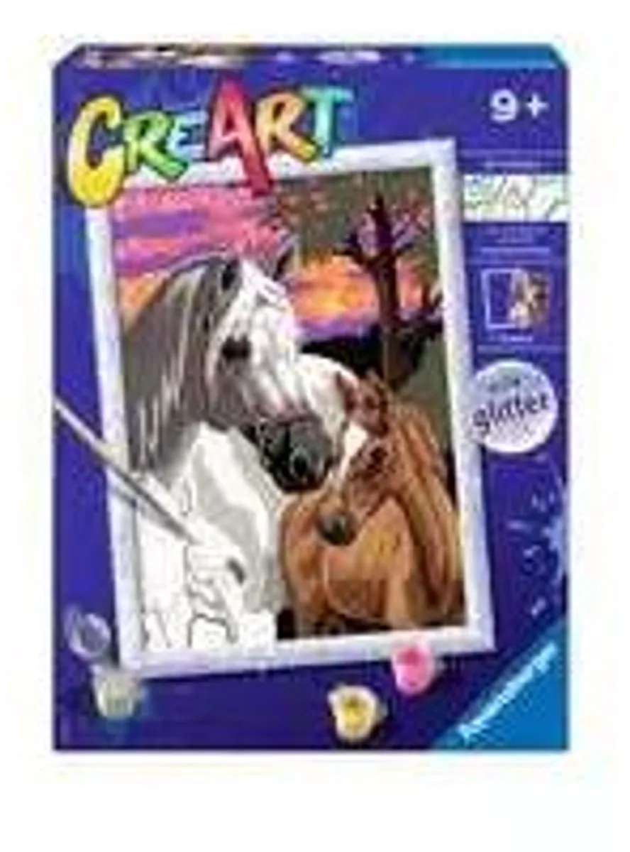 Ravensburger CreArt Sunset Horses Schilderen op nummer - 15 Kleuren