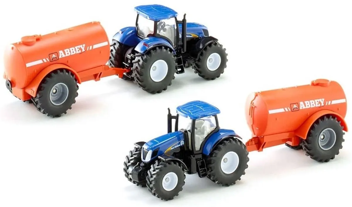 SIKU 1945 New Holland Tractor 1:50 - Blauw/Oranje