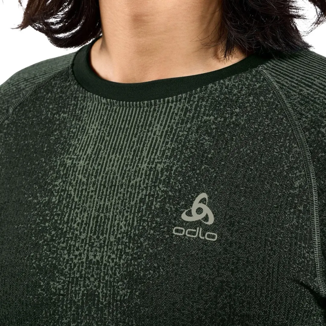 ODLO Blackcomb Eco Heren Longsleeve - M - Donkergroen - afbeelding 5 van 6
