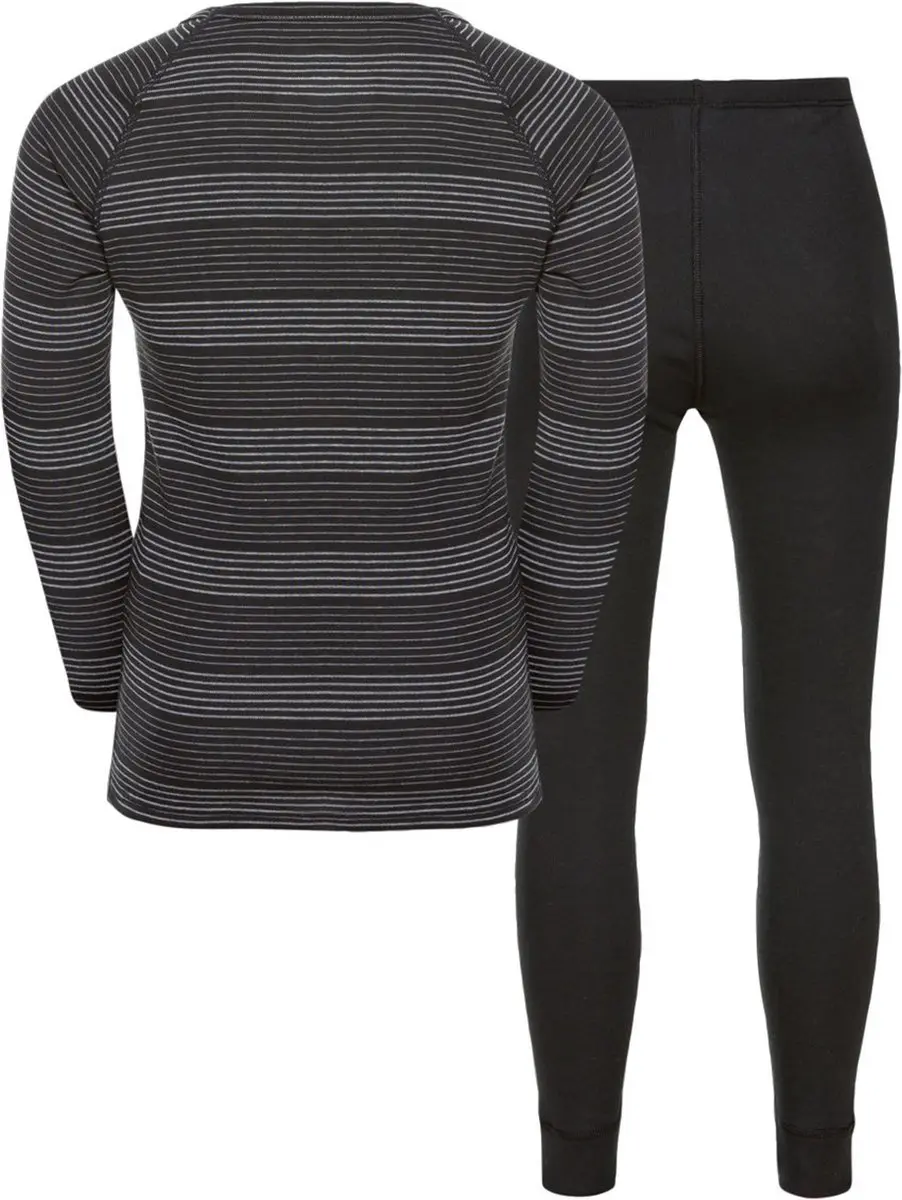 ODLO Active Warm Thermoset Kinderen 140 - Ondergoedset Zwart