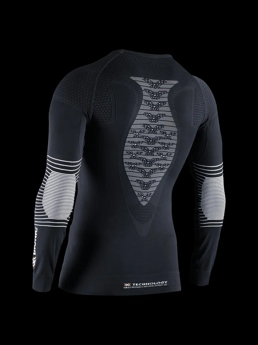 X-Bionic Energizer 4.0 Shirt Lange Mouw Heren - Opaalzwart/Arctisch wit S