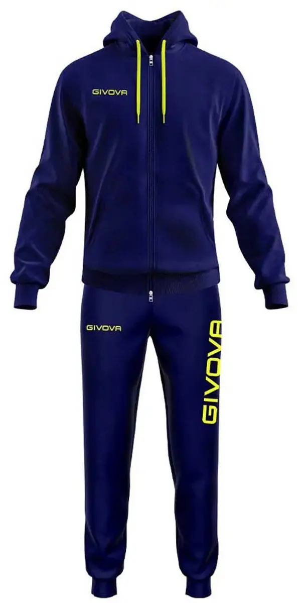 Givova King Cotone Terry Trainingspak - XS - Blauw - afbeelding 2 van 2