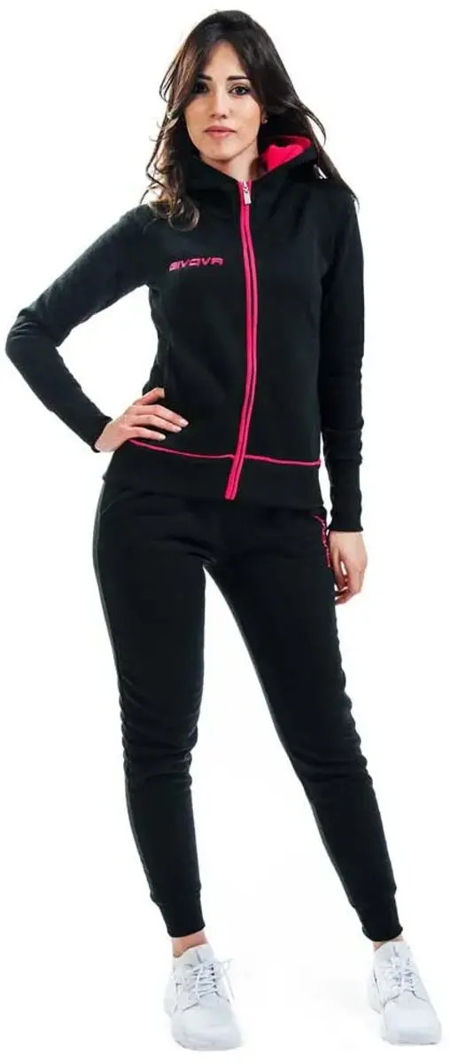 Givova King Star Trainingspak M - Zwart/Fuchsia - afbeelding 3 van 3