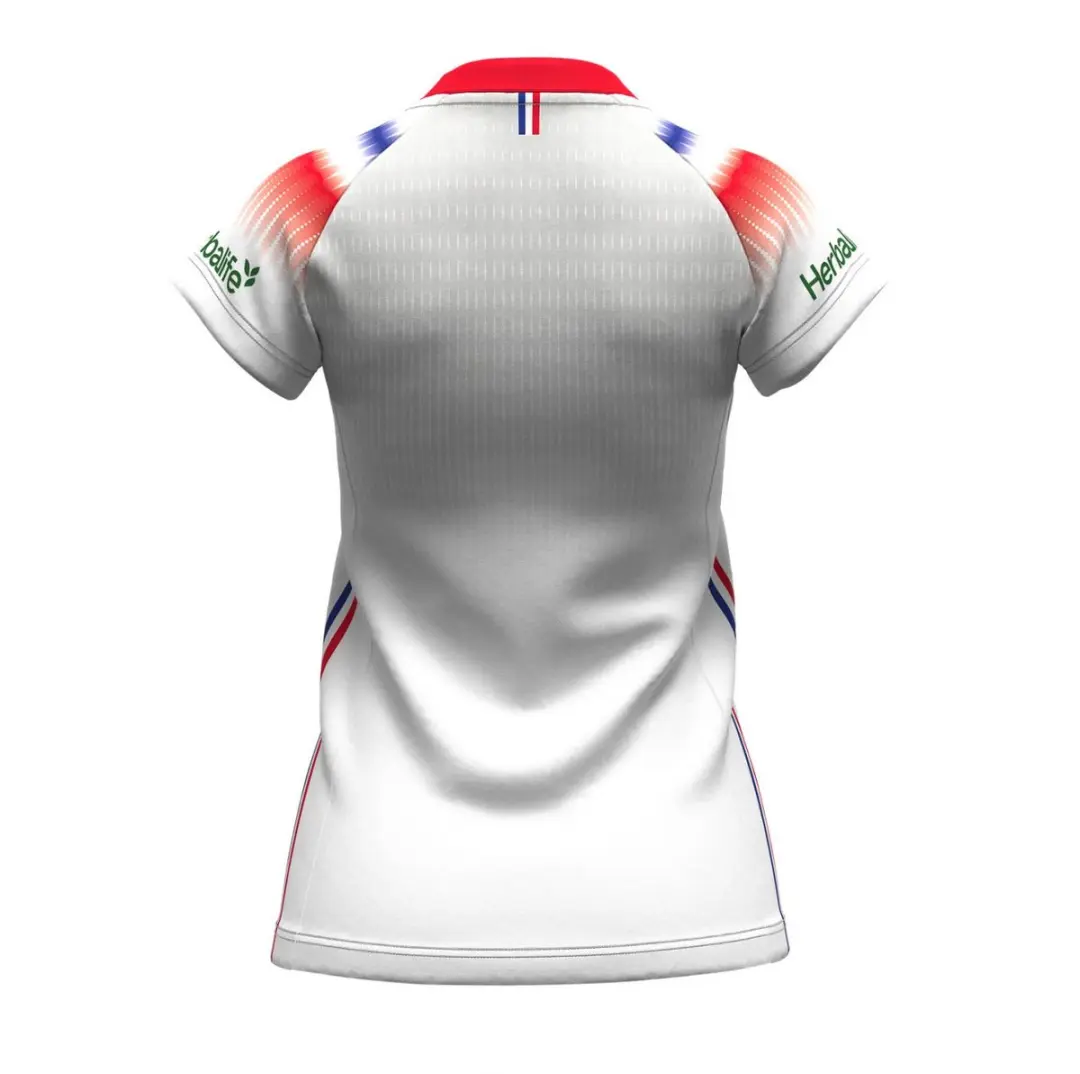 Errea Dames Uitshirt France 2024/25 SMAP6C00490FRV - XL - Wit/Koningsrood - afbeelding 3 van 3