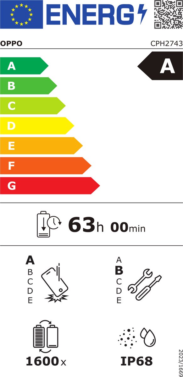OPPO - Reno14 FS 5G - 512GB - Blauw