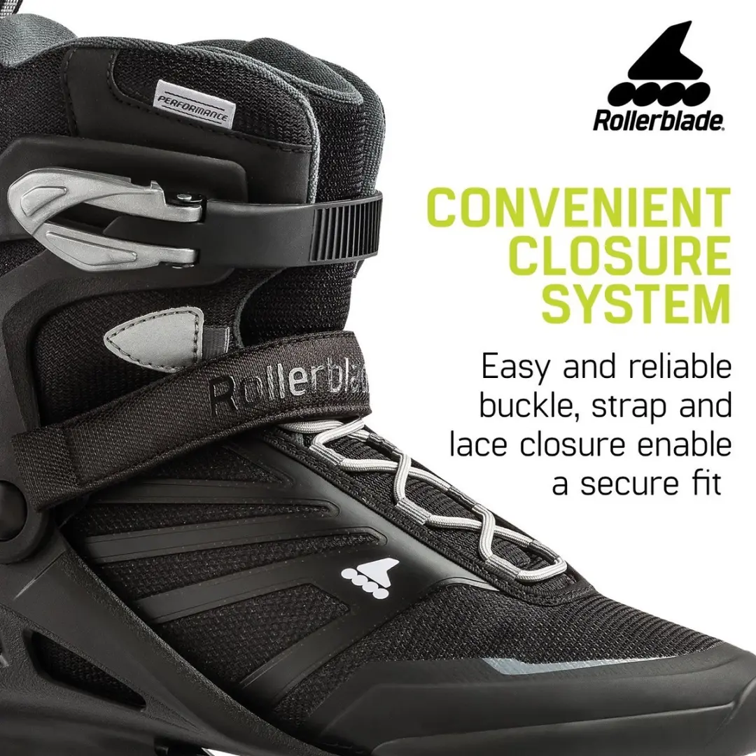 Rollerblade Zetrablade Skeelers 80mm - Maat 44 - Zwart/Grijs - afbeelding 6 van 6
