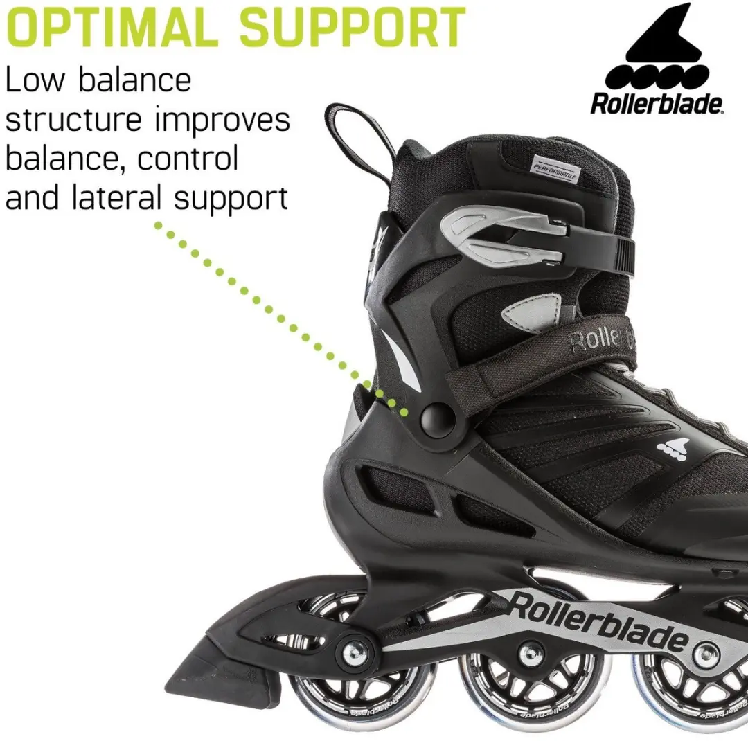 Rollerblade Zetrablade Skeelers 80mm - Maat 44 - Zwart/Grijs - afbeelding 5 van 6