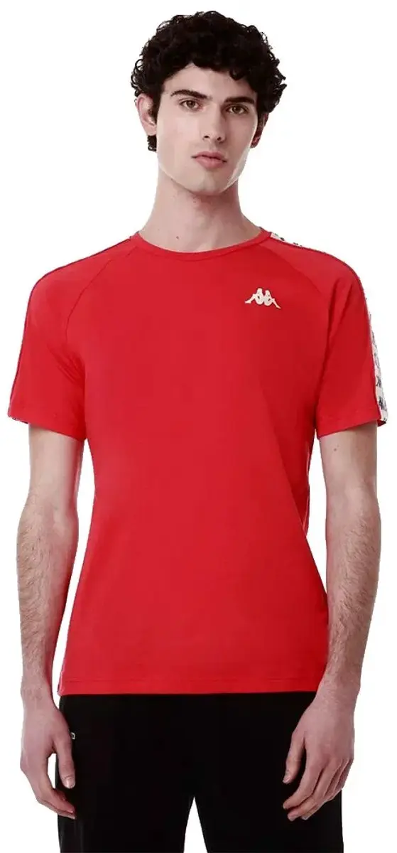 Kappa Coen Slim 222 Banda T-shirt Met Korte Mouwen Rood S Man