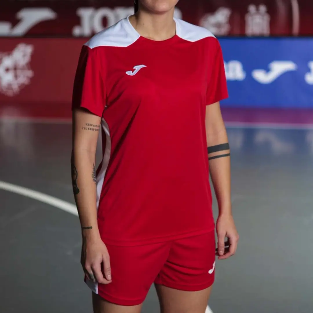 Joma Championship VI Dames Shirt Korte Mouw - Rood S - afbeelding 4 van 6
