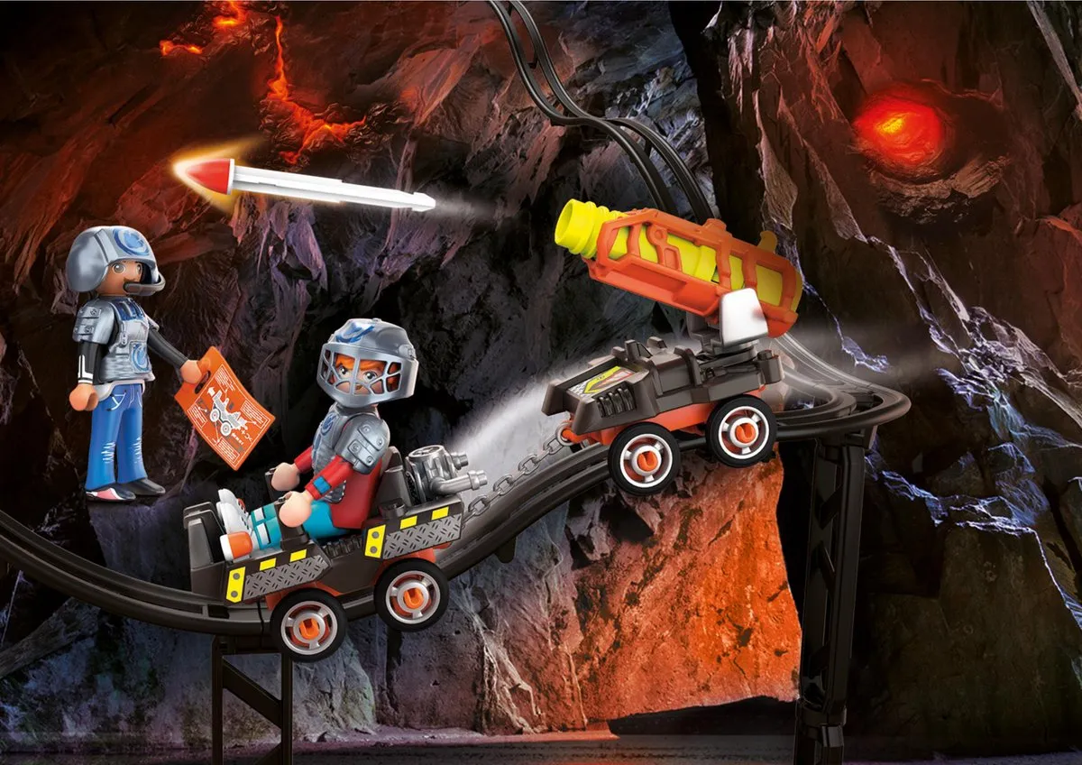 Playmobil Dino Rise Dino Mine Raket Kart 70929 - Multicolor