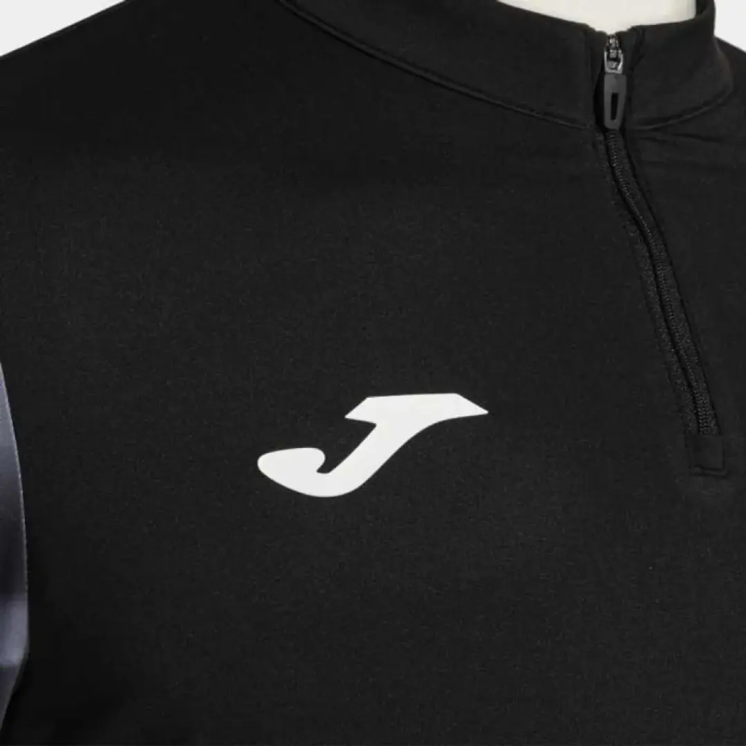Joma Elite Xi Sweatshirt - Halve Rits - Zwart - S