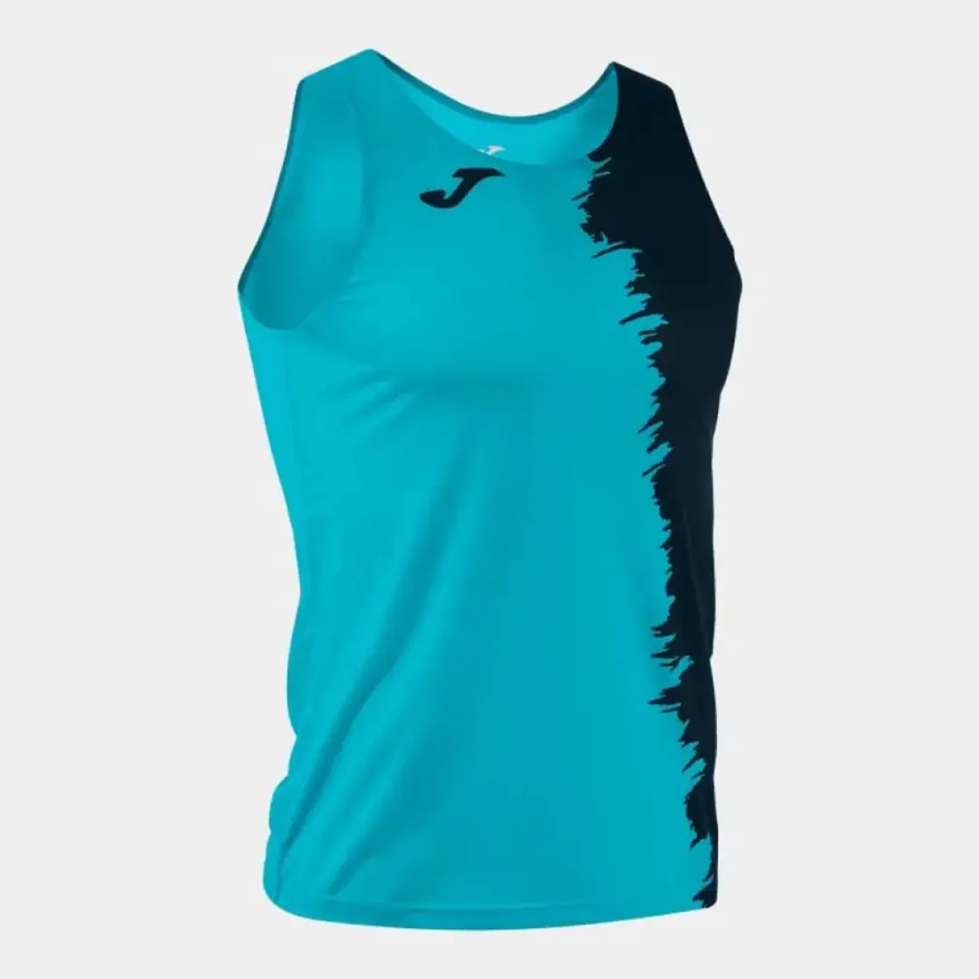 Joma Picasho Mouwloos T-shirt M - Fluor Turquoise