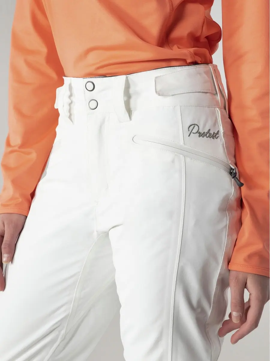 Protest Kensington Skibroek Dames L - Seashell Offwhite