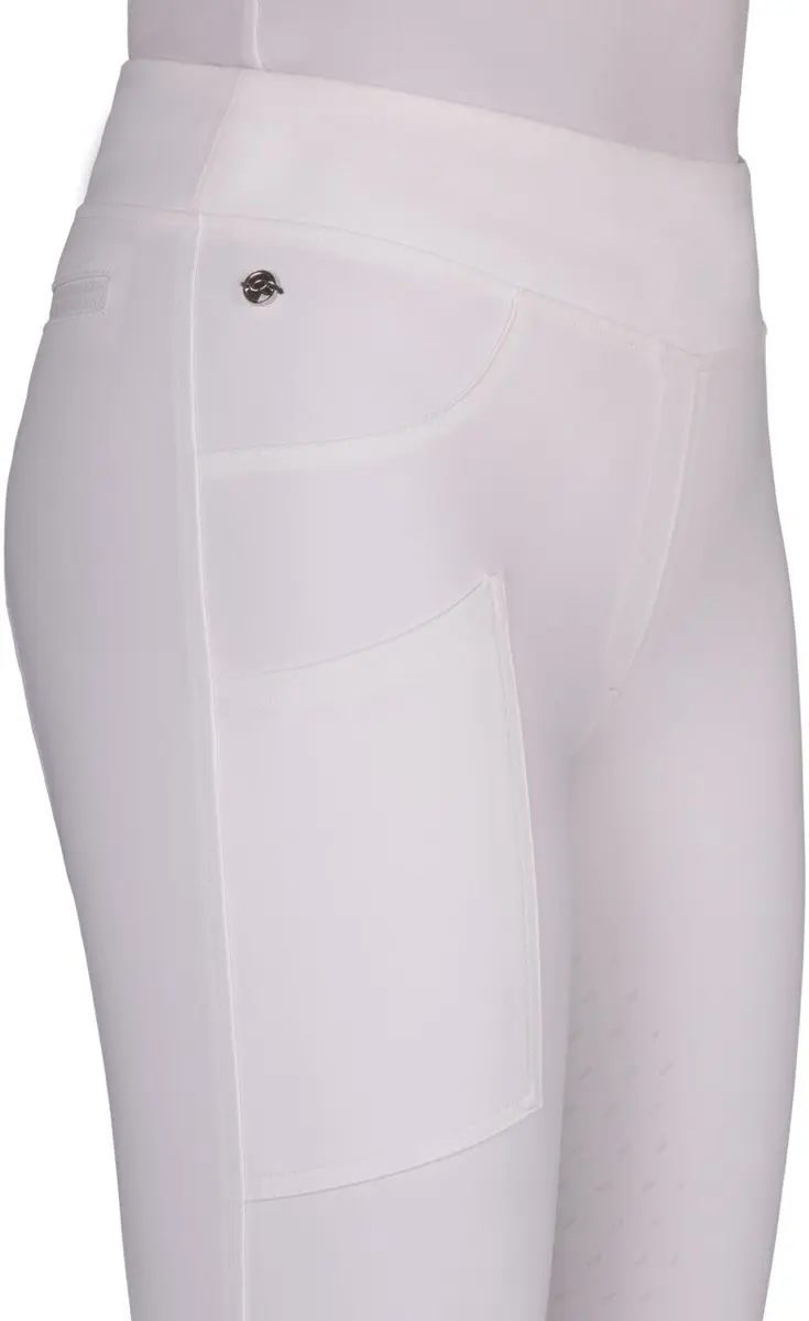QHP RIJLEGGING KAE Leg Grip - Wit M40 - afbeelding 5 van 6