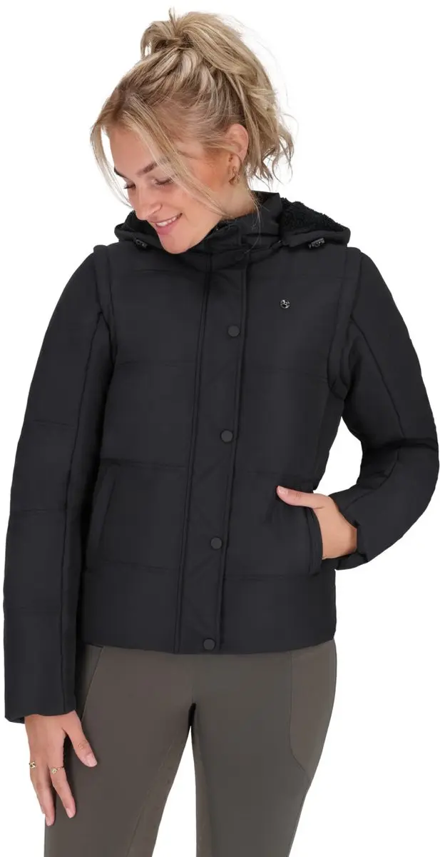QHP Rahya Winterjas - Zwart - 44 - afbeelding 6 van 6