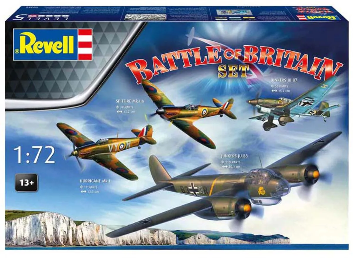 Revell 03766 Battle of Britain Spitfire & Hurricane - 1:72 - 232 Onderdelen