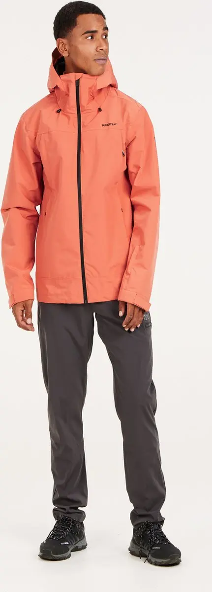 Protest Prtwoodgate Regenjas Heren - XL - Blood Orange - afbeelding 5 van 6