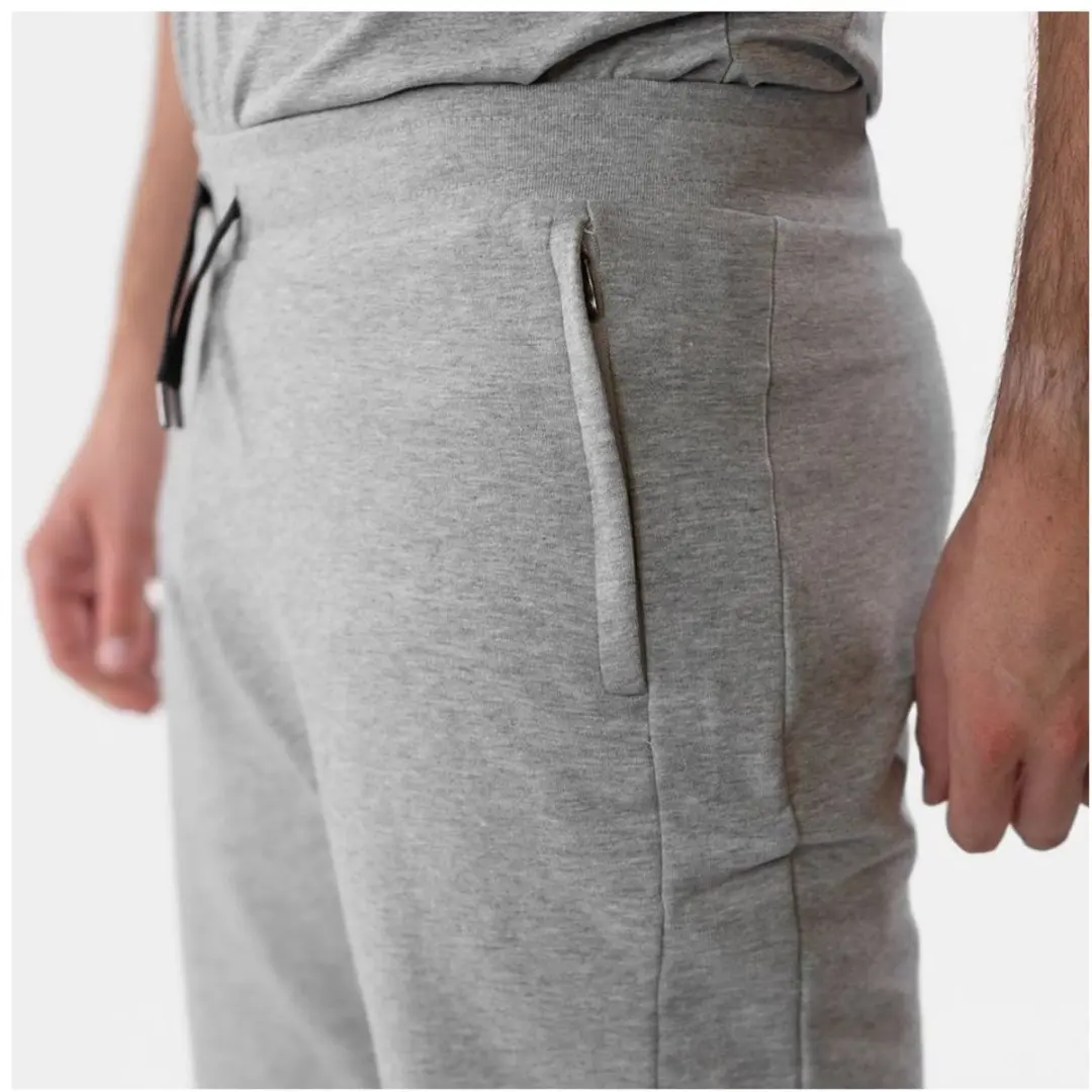 Jako Base Joggingshort Heren - M - Lichtgrijs Gemêleerd