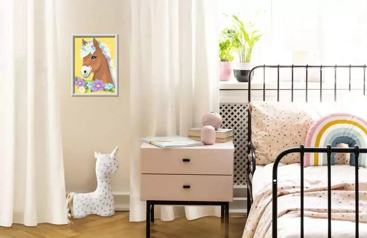Ravensburger CreArt Horse With Flowers Schilderen op Nummer