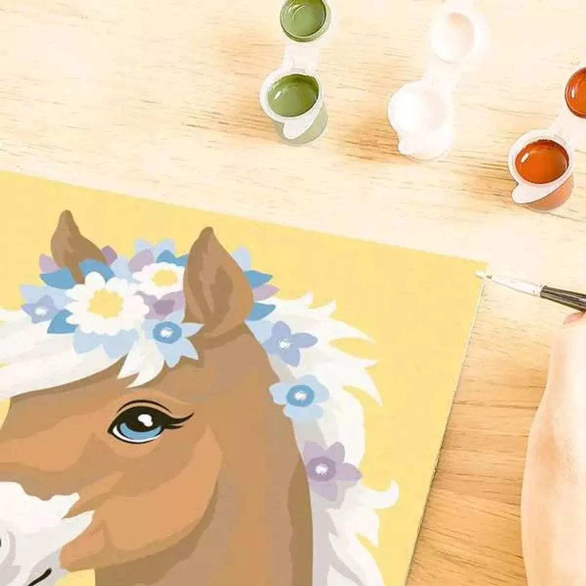 Ravensburger CreArt Horse With Flowers Schilderen op Nummer