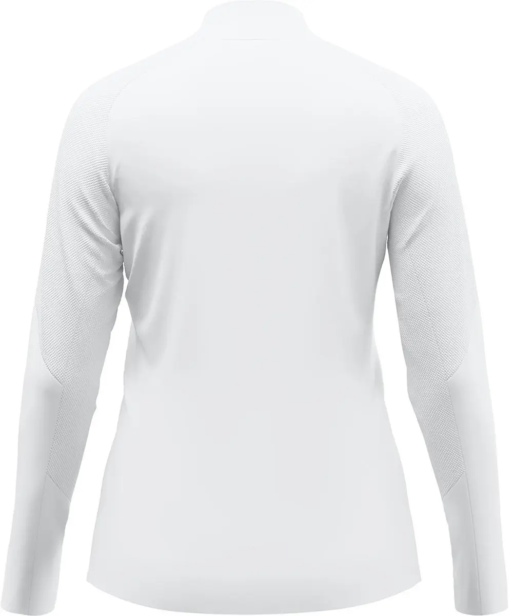 Jako Light Flow Ziptop Dames T-shirt - Wit - Maat S