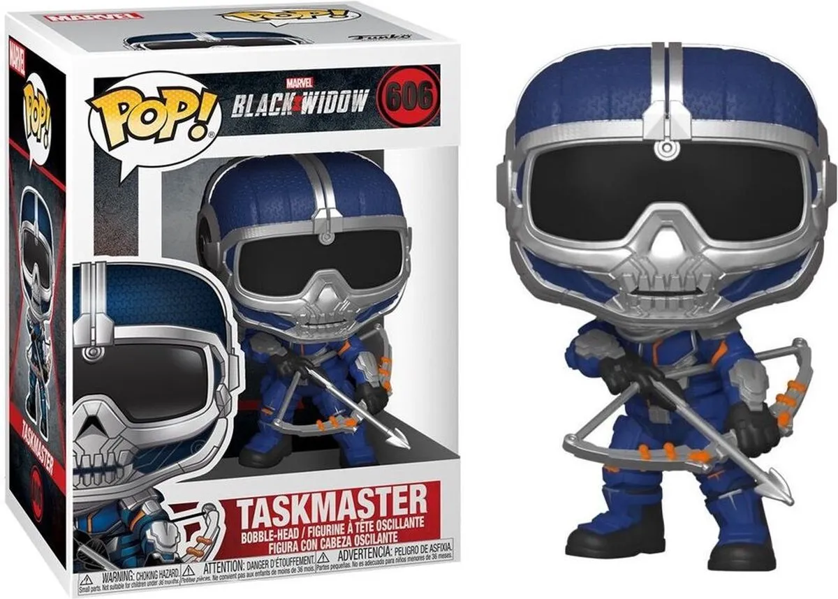 Funko Pop! Marvel Black Widow Taskmaster FUN46685 - Blauw/Zilver