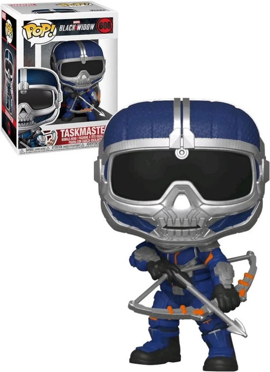 Funko Pop! Marvel Black Widow Taskmaster FUN46685 - Blauw/Zilver - afbeelding 6 van 6