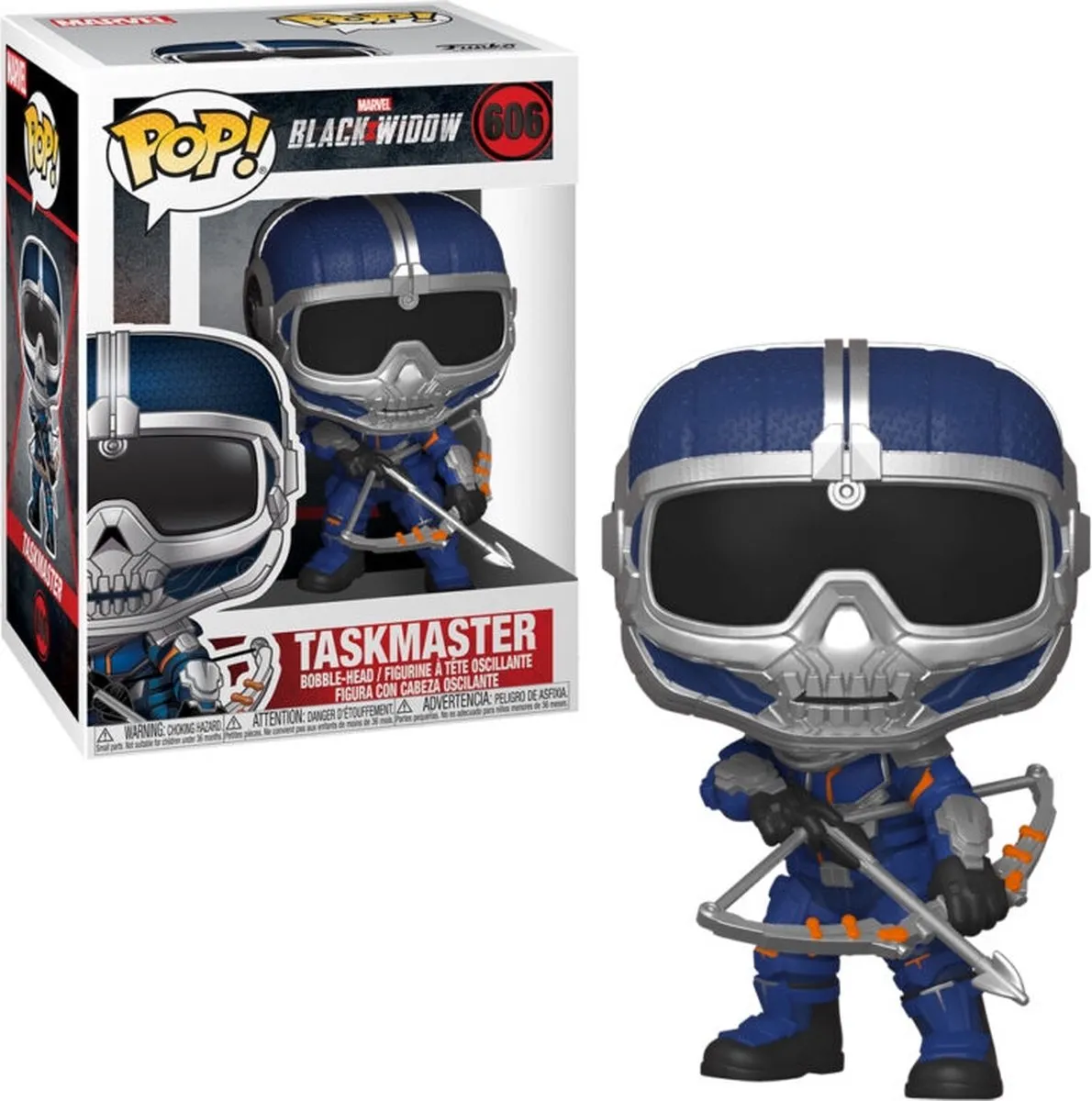 Funko Pop! Marvel Black Widow Taskmaster FUN46685 - Blauw/Zilver