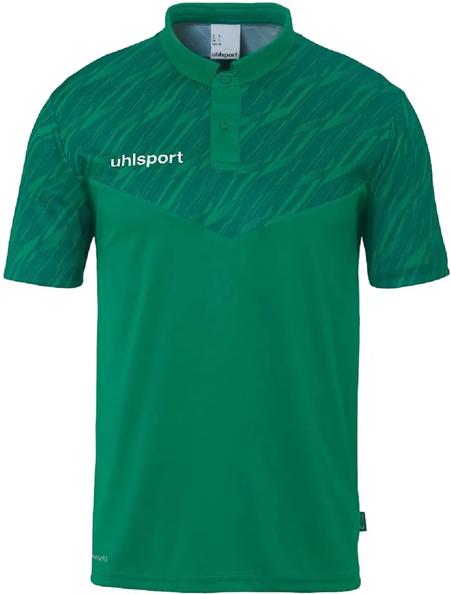 Uhlsport Progressive 28 Poloshirt M - Schwarz/Limonengelb