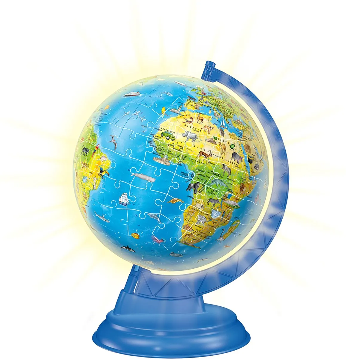 Ravensburger XXL Kinder Globe Night Edition 3D Puzzel 180 Stuks