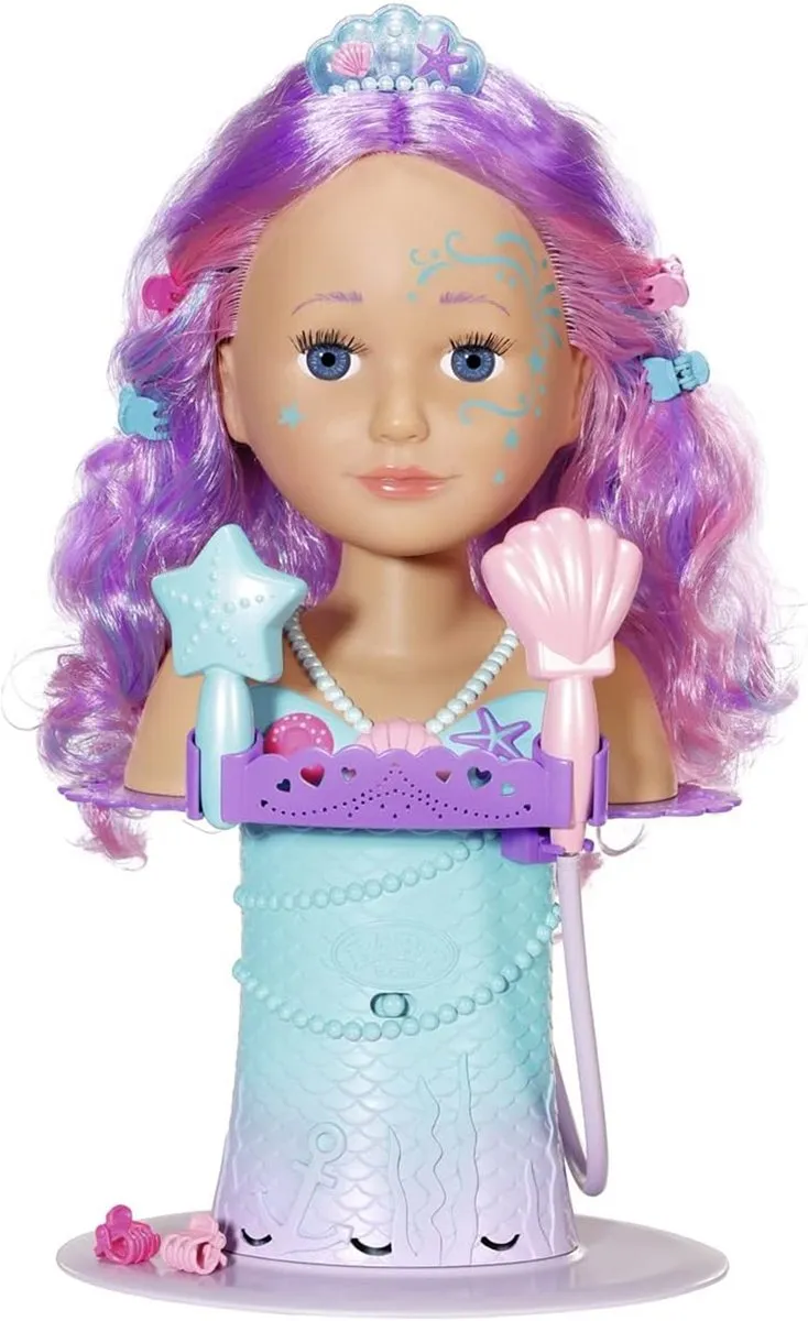 Baby Born Sister Styling Mermaid Head 830550 - Zeemeermin - afbeelding 6 van 6