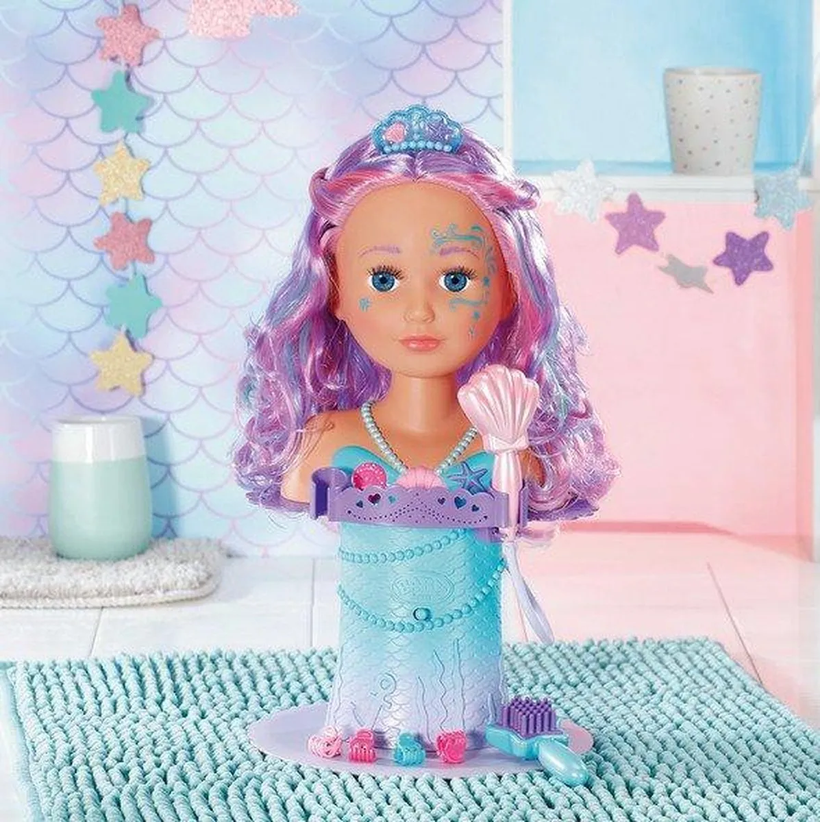 Baby Born Sister Styling Mermaid Head 830550 - Zeemeermin
