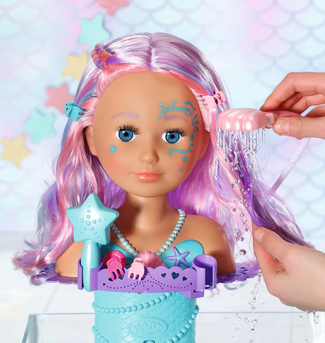 Baby Born Sister Styling Mermaid Head 830550 - Zeemeermin
