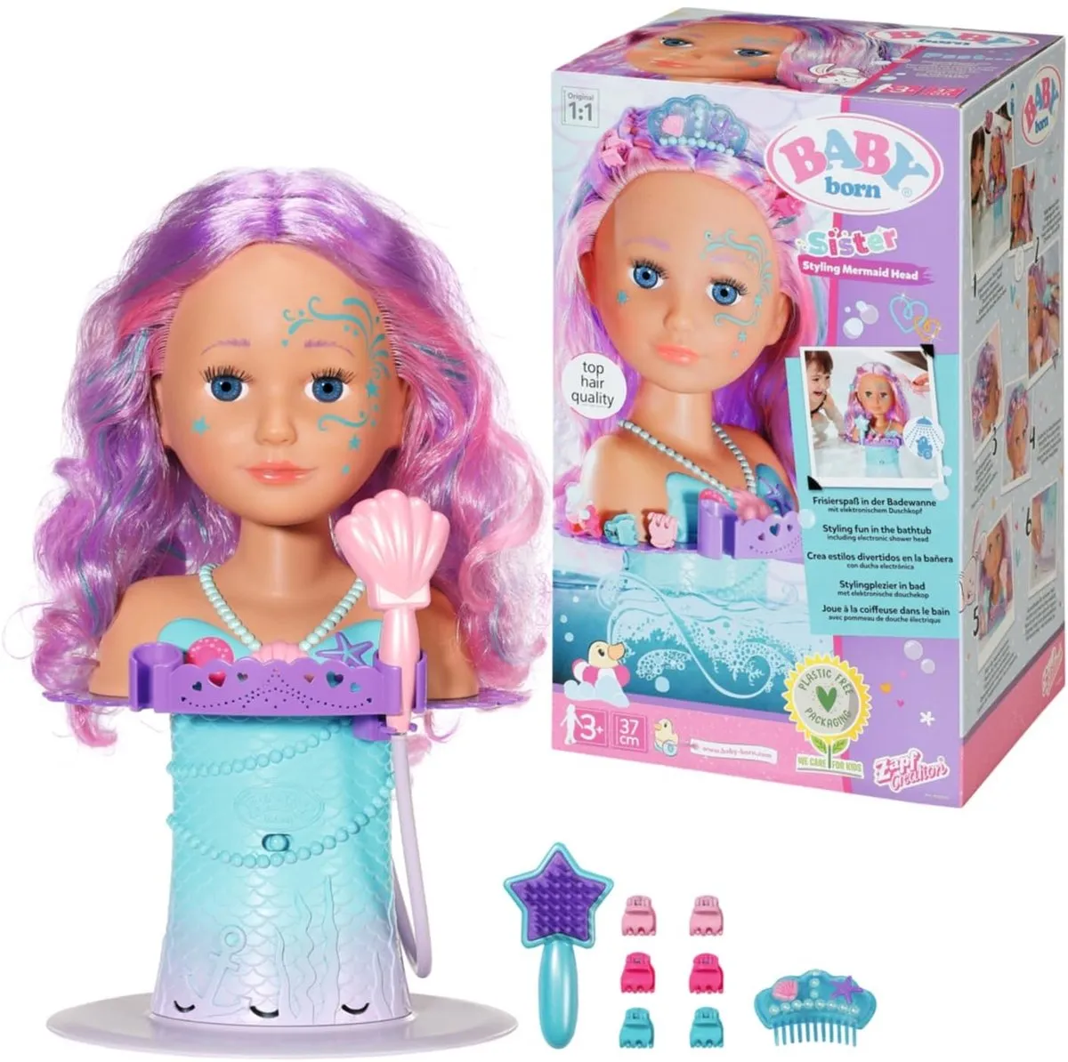 Baby Born Sister Styling Mermaid Head 830550