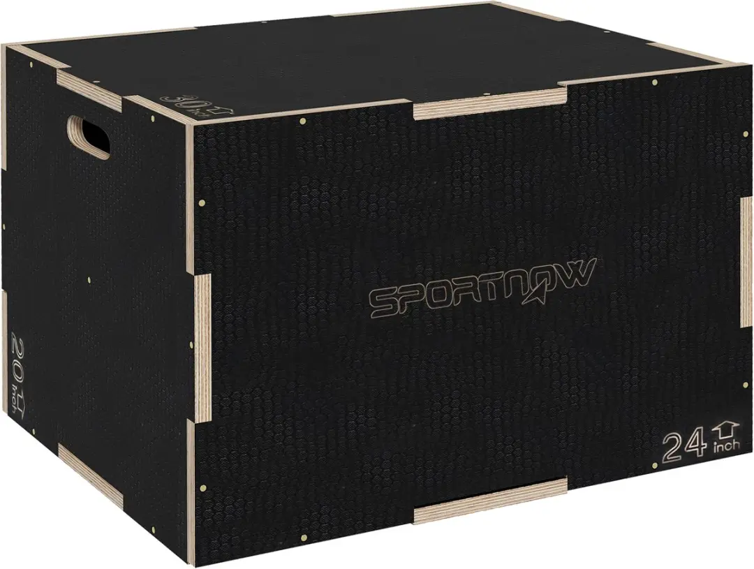 SPORTNOW Springbox Beukenhout 61L x 51B x 41H cm Zwart