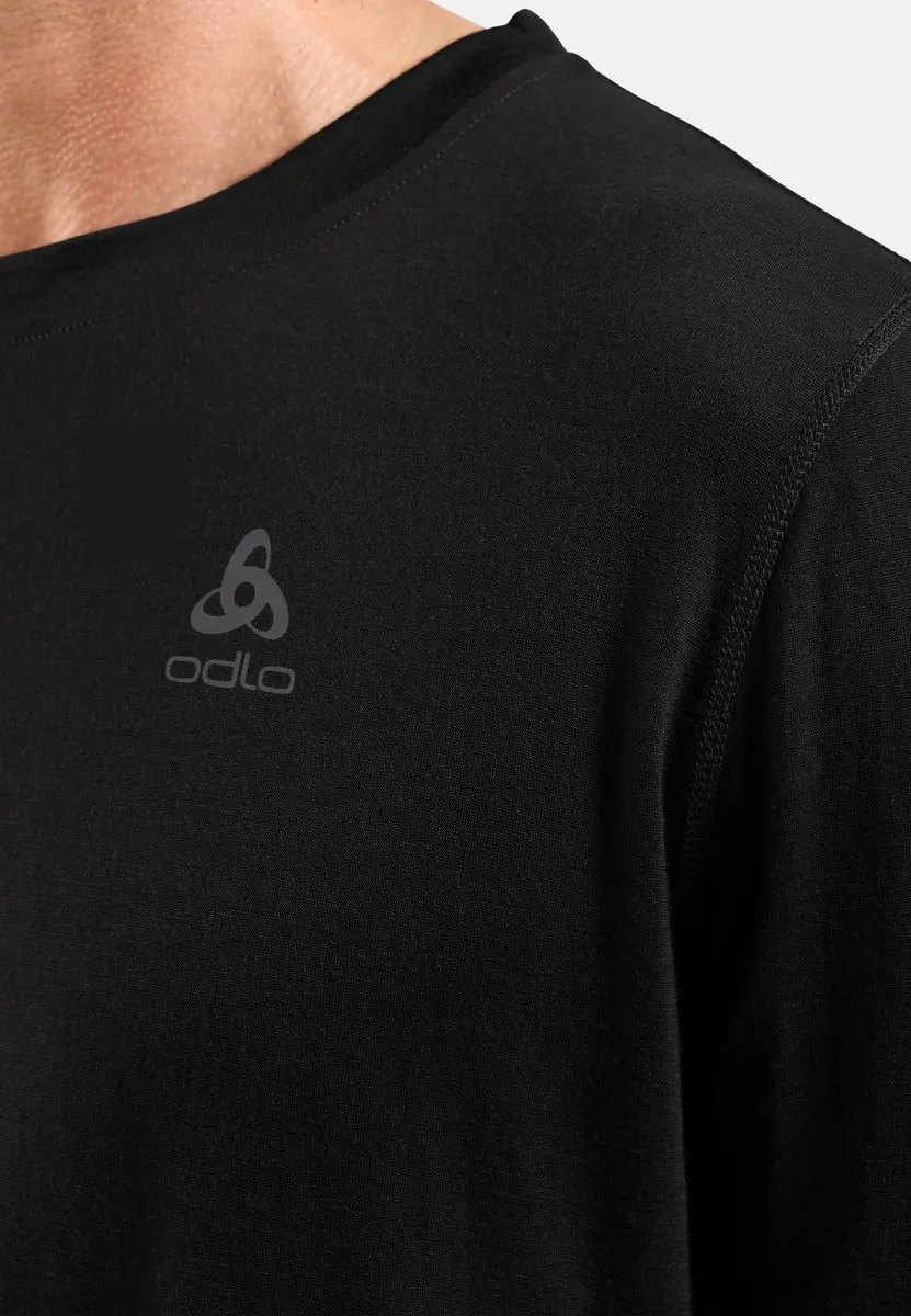 ODLO Natural Merino 160 Heren Shirt - Maat L - Zwart