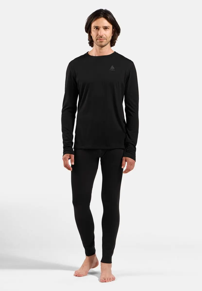 ODLO Natural Merino 160 Heren Shirt - Maat L - Zwart