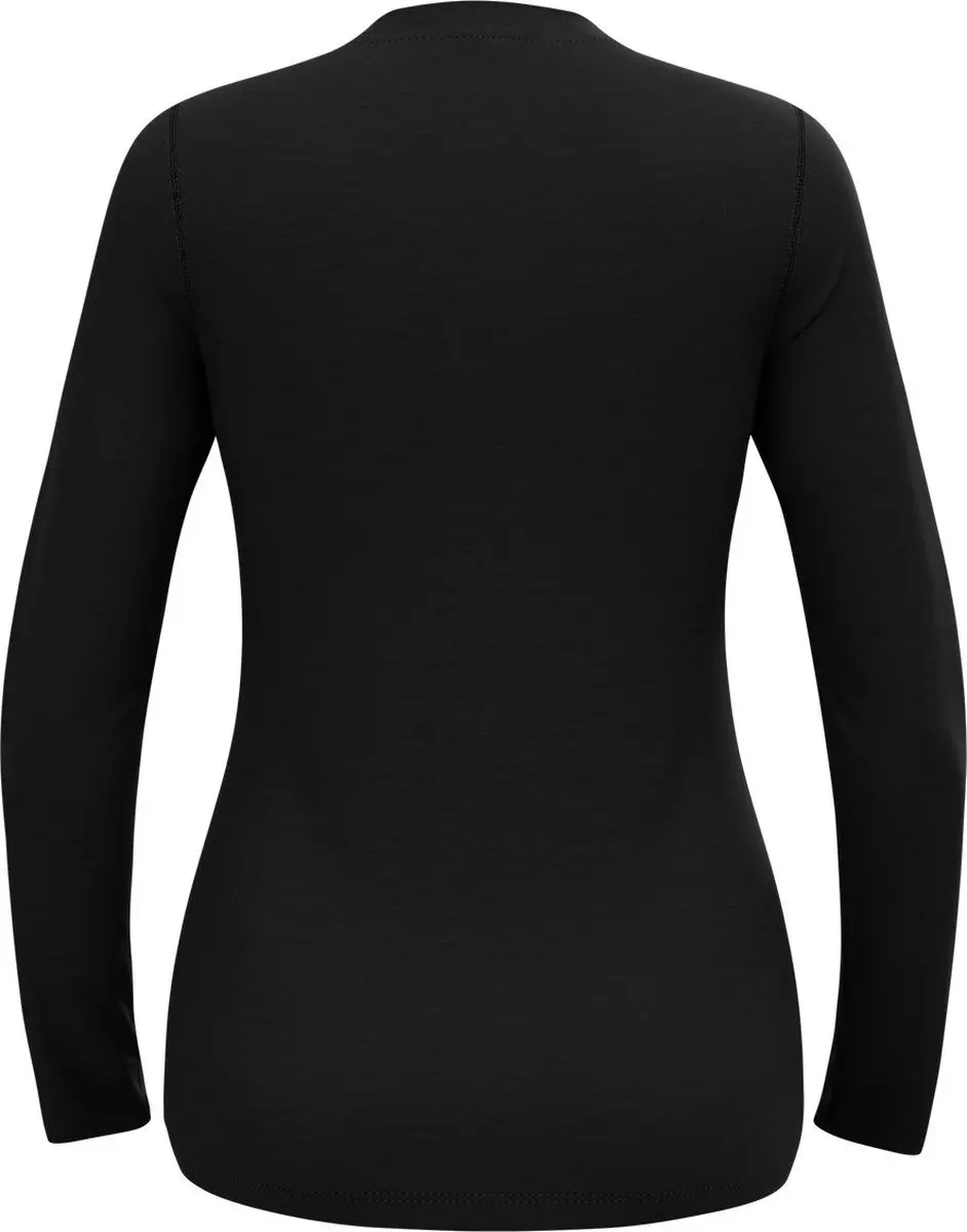 ODLO Natural Merino 160 Lange Mouwen Shirt - S - Zwart