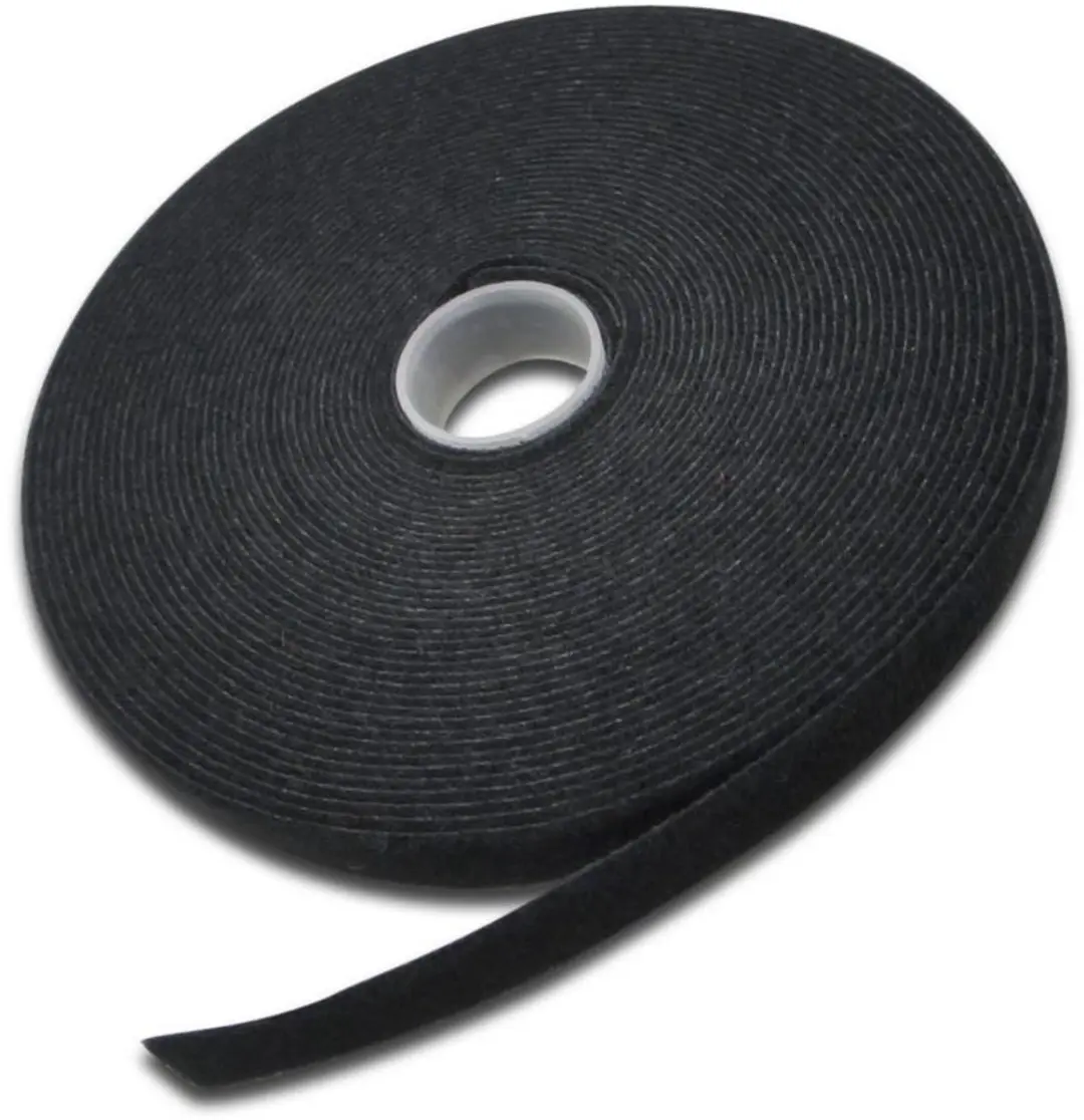 Velcro Tape 15mm, 10m, Black
